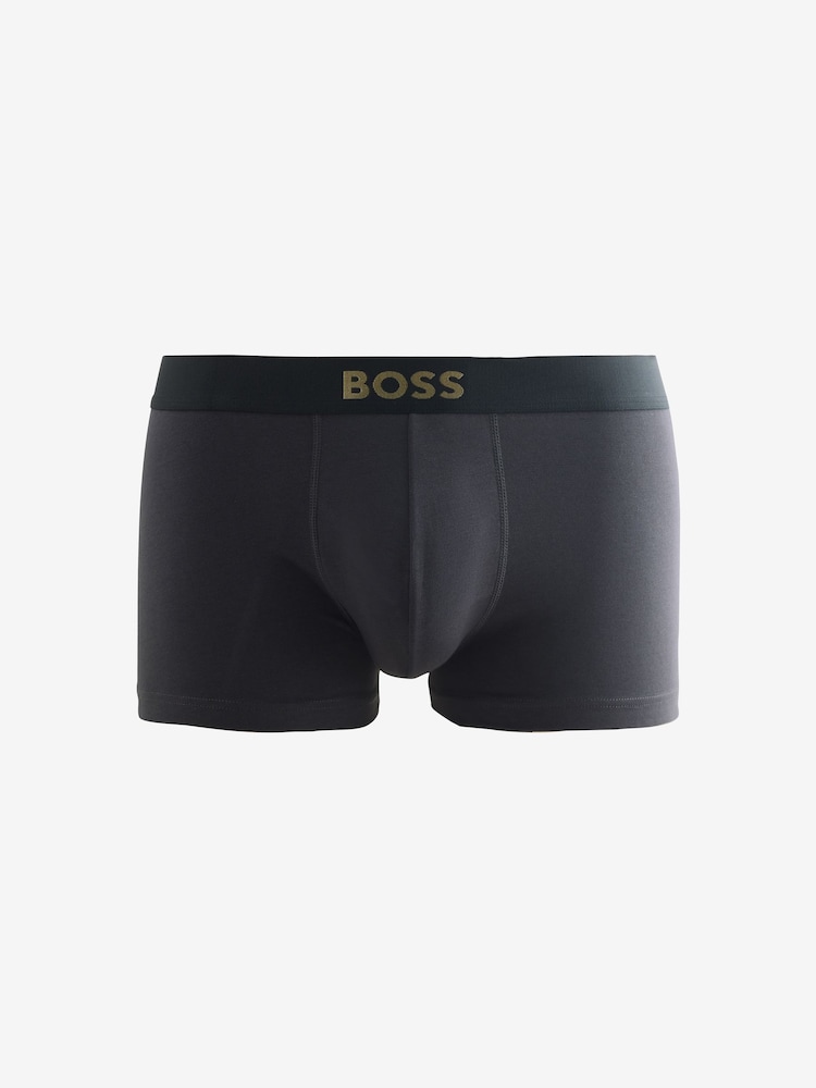 BOSS Black Gold Logo Boxers Trunks 3 Pack - Image 6 of 6 BOSS Black Gold Logo Boxers Trunks 3 Pack - Image 6 of 6