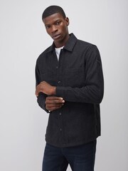 BOSS Black Locky Button Through Overshirt - Image 1 of 5
