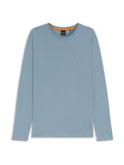 BOSS Blue Regular Fit Tacks Logo T-Shirt - Image 5 of 5