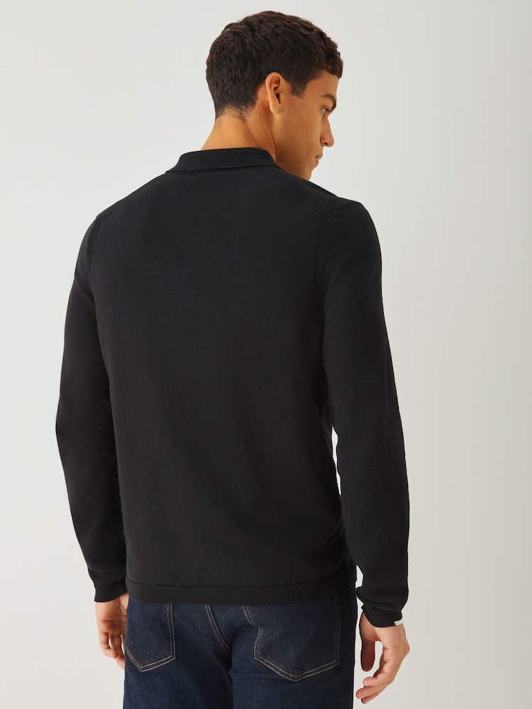 BOSS Black Regular Fit Ever Zip Neck Polo Shirt - Image 2 of 5 BOSS Black Regular Fit Ever Zip Neck Polo Shirt - Image 2 of 5