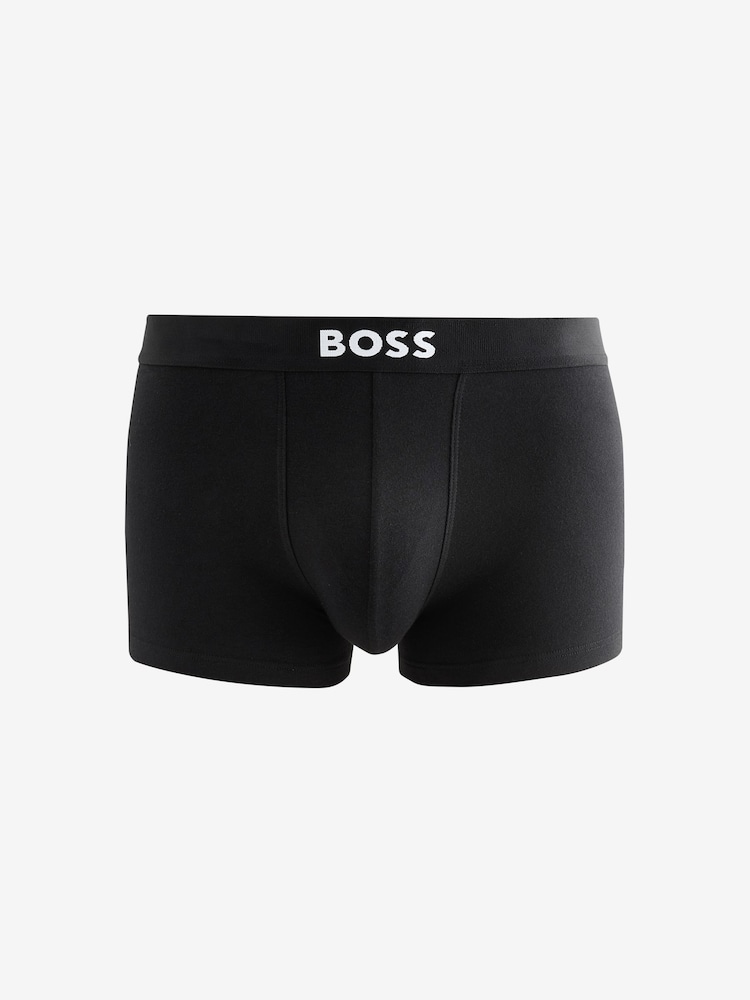 BOSS Black One Logo Boxers Trunks 3 Pack - Image 2 of 2