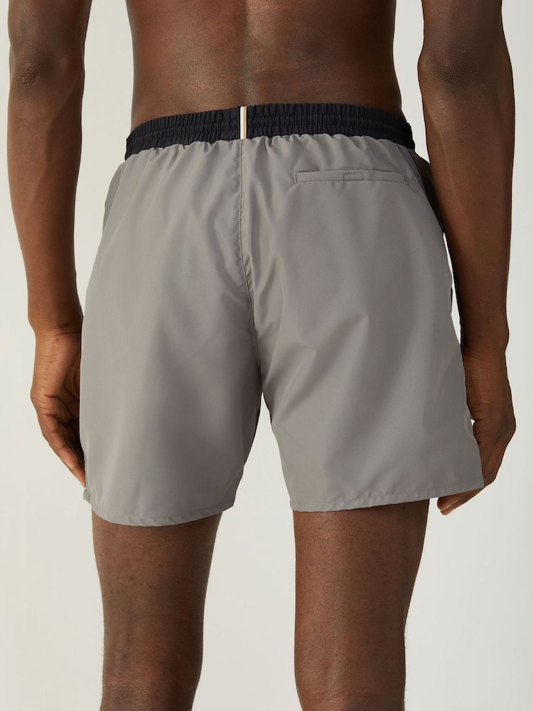 BOSS Grey Light Starfish Quick Dry Swim Shorts - Image 2 of 5 BOSS Grey Light Starfish Quick Dry Swim Shorts - Image 2 of 5