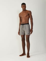 BOSS Grey Light Starfish Quick Dry Swim Shorts - Image 3 of 5