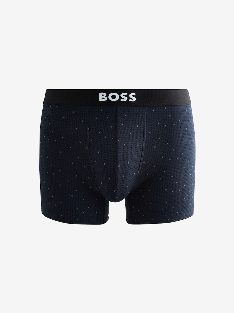 BOSS Black One Logo Boxers 3 Pack - Image 2 of 4 BOSS Black One Logo Boxers 3 Pack - Image 2 of 4
