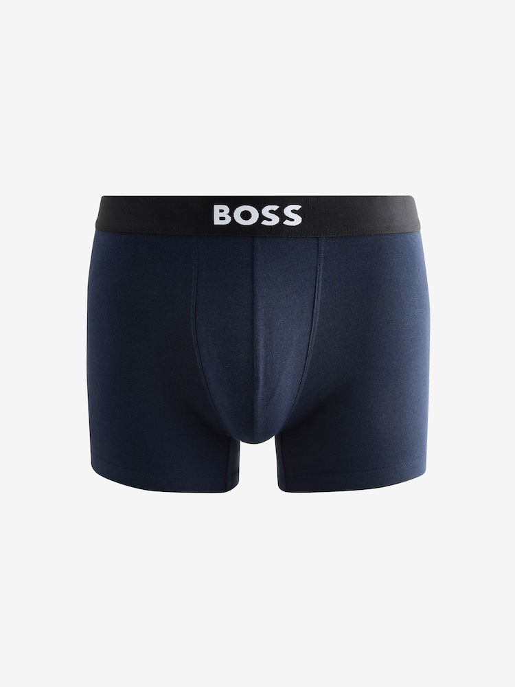 BOSS Black One Logo Boxers 3 Pack - Image 4 of 4 BOSS Black One Logo Boxers 3 Pack - Image 4 of 4