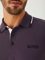 Vijolična - BOSS polo majica z obrobo na ovratniku BOSS Paddy Pro - Slika 3 iz 4