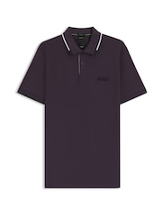 Vijolična - BOSS polo majica z obrobo na ovratniku BOSS Paddy Pro - Slika 4 iz 4