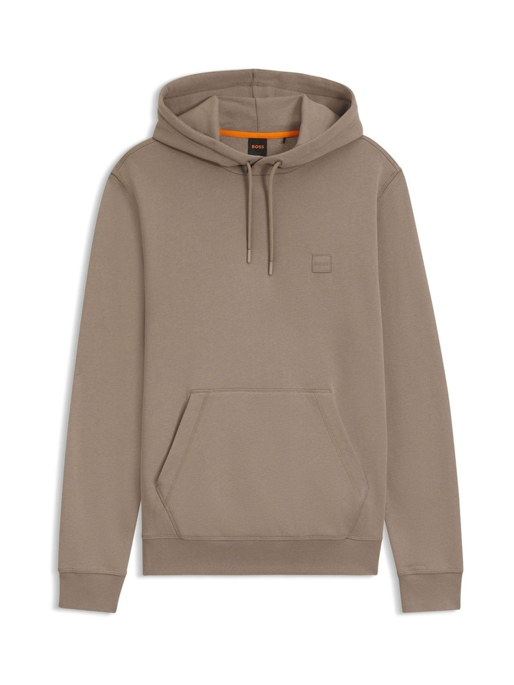BOSS Brown Regular-Fit Wetalk Logo Hoodie - Image 1 of 1