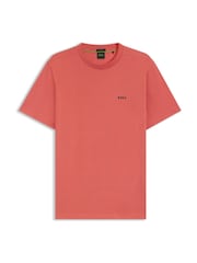 BOSS Pink Light Regular Fit Logo T-Shirt - Image 1 of 1
