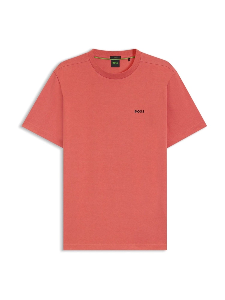 BOSS Pink Light Regular Fit Logo T-Shirt - Image 1 of 1