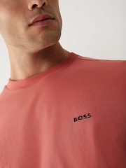 BOSS Pink Light Regular Fit Logo T-Shirt - Image 4 of 5