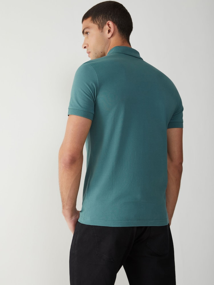 zelena - BOSS polo majica ozkega kroja Passenger Box Logo - Slika 2 iz 5
