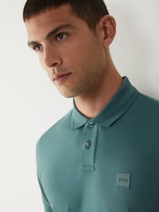 zelena - BOSS polo majica ozkega kroja Passenger Box Logo - Slika 4 iz 5