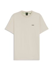 BOSS White Regular Fit Logo T-Shirt - Image 1 of 1