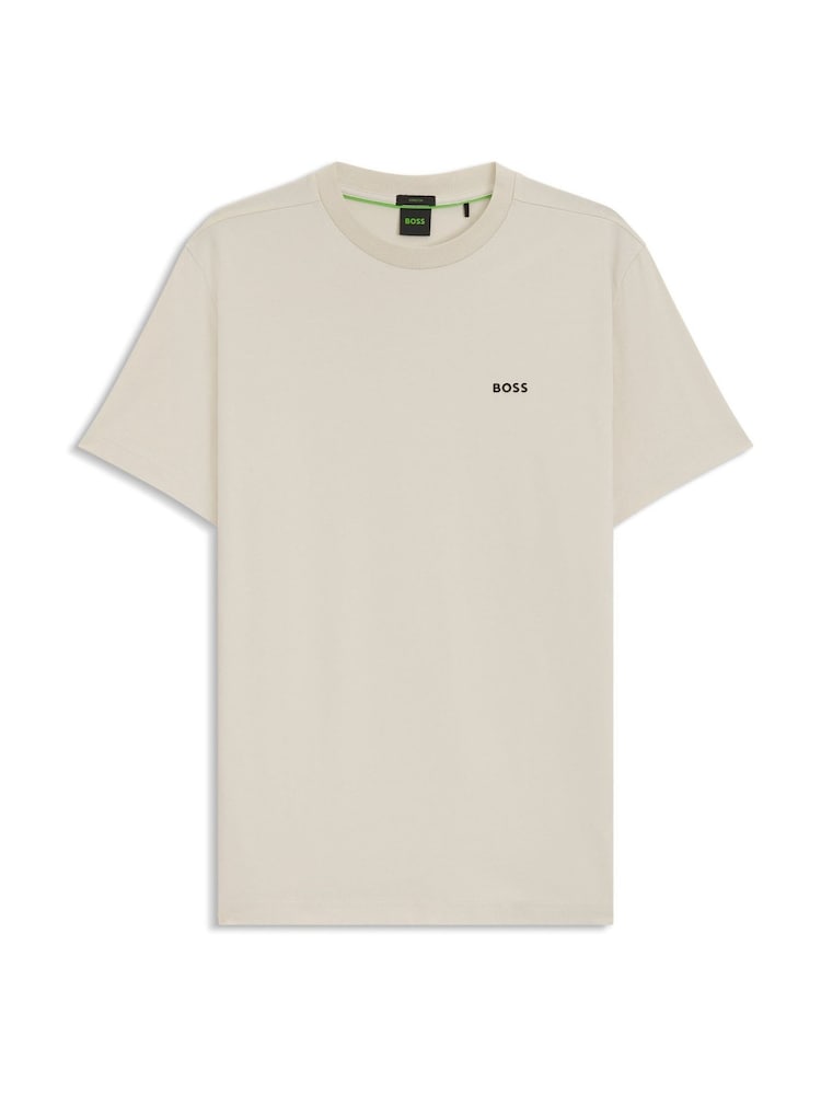 BOSS White Regular Fit Logo T-Shirt - Image 1 of 1