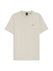 BOSS White Regular Fit Logo T-Shirt - Image 5 of 5