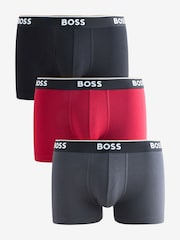BOSS Black Light Power Logo Trunks 3 Pack - Image 1 of 4