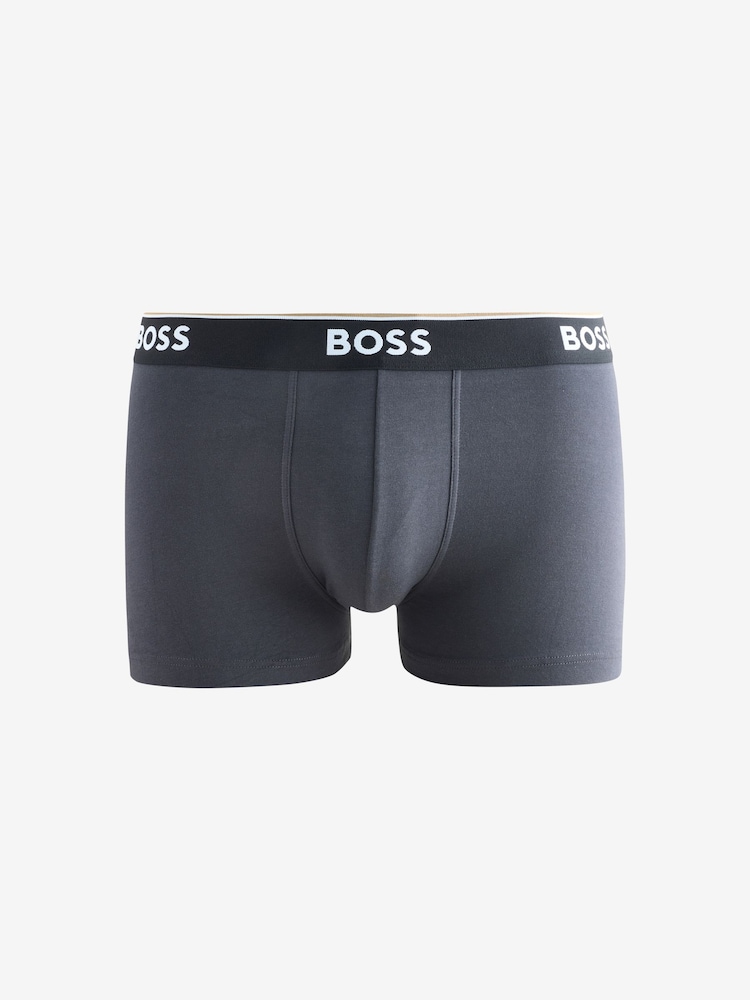 BOSS Black Light Power Logo Trunks 3 Pack - Image 4 of 4