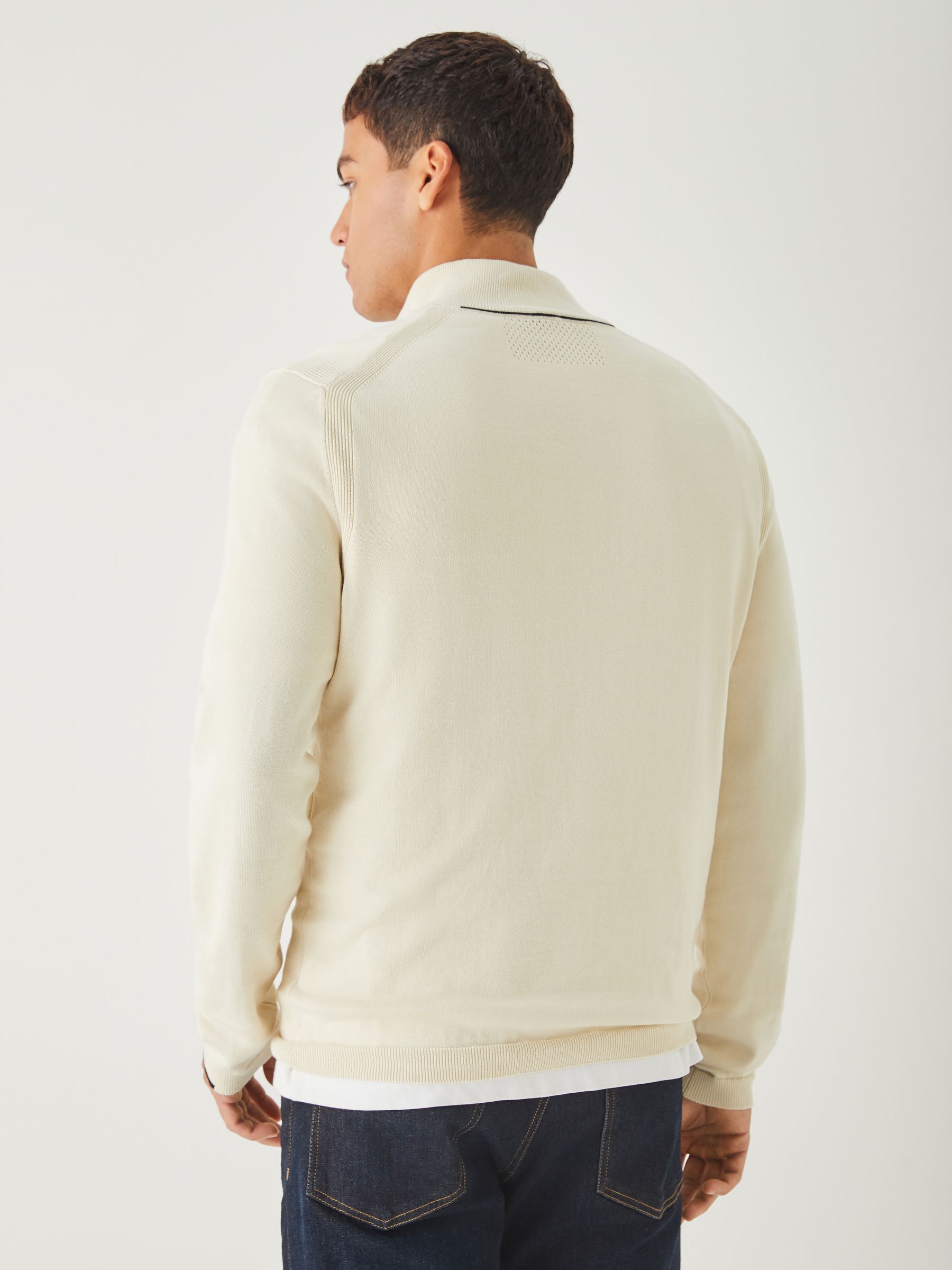 Buy BOSS Cream Regular Fit Ever Quarter Zip Jumper from Next USA
