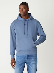 BOSS Blue Regular Fit Logo Hoodie - Image 1 of 4