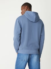 BOSS Blue Regular Fit Logo Hoodie - Image 3 of 4