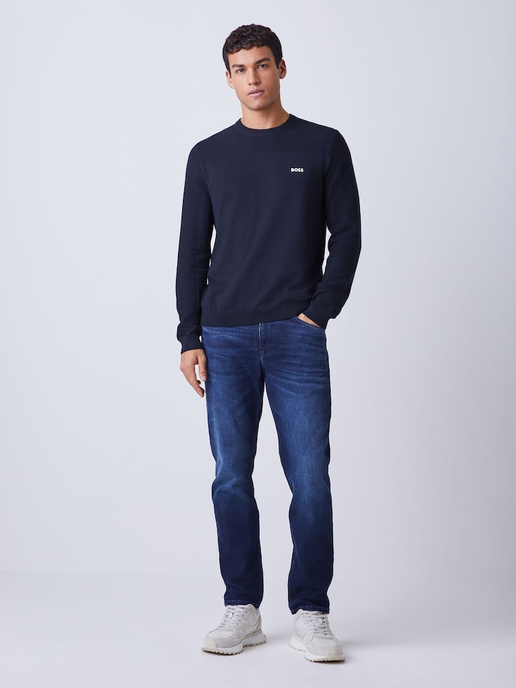 BOSS Black Chrome Momentum Textured Detail Logo Jumper - Image 2 of 5 BOSS Black Chrome Momentum Textured Detail Logo Jumper - Image 2 of 5