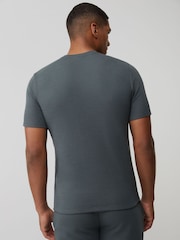 BOSS Green Logo Regualr-Fit Waffle T-Shirt - Image 2 of 5