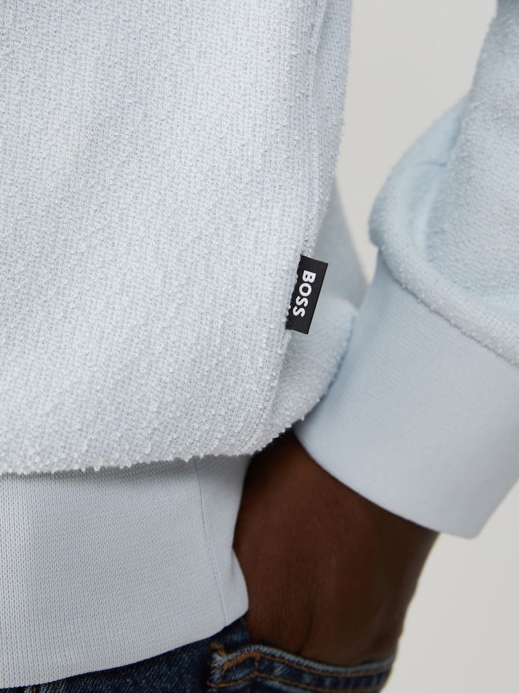 BOSS Blue Sota Trophy Collar Long Sleeve Polo Shirt - Image 5 of 5 BOSS Blue Sota Trophy Collar Long Sleeve Polo Shirt - Image 5 of 5