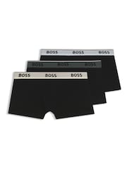 BOSS Black Dark Power Logo Trunks 3 Pack - Image 1 of 1