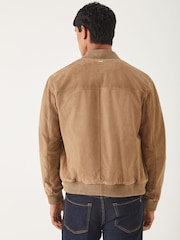 BOSS Brown Muller Suede Jacket - Image 3 of 4