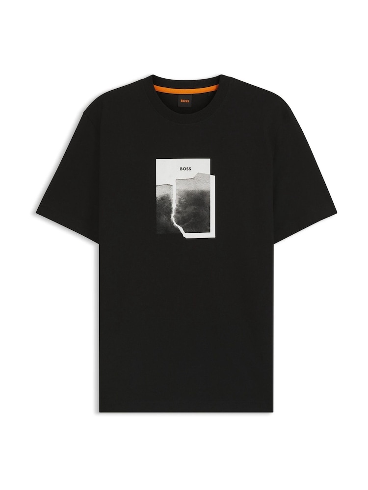 BOSS Black Regular Fit Graphic Logo T-Shirt - Image 1 of 1