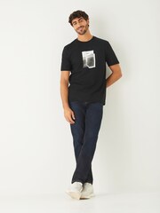 BOSS Black Regular Fit Graphic Logo T-Shirt - Image 3 of 4