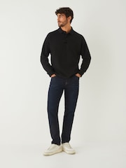 أسود - BOSS Relaxed Fit Logo Polo Shirt - صورة 3 من 5