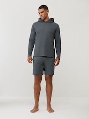 BOSS Green Waffle Long Sleeve Hooded Top - Image 3 of 5
