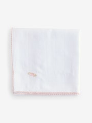 The White Company Cotton Seahorse Friends White Muslins 2 Pack - Image 4 of 4