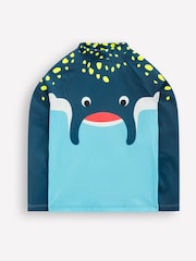 Boden Blue Sun Safe Fun Rash Vest - Image 1 of 3
