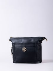 Lakeland Leather Black Cartmel Cross-Body Bag - Image 1 of 6