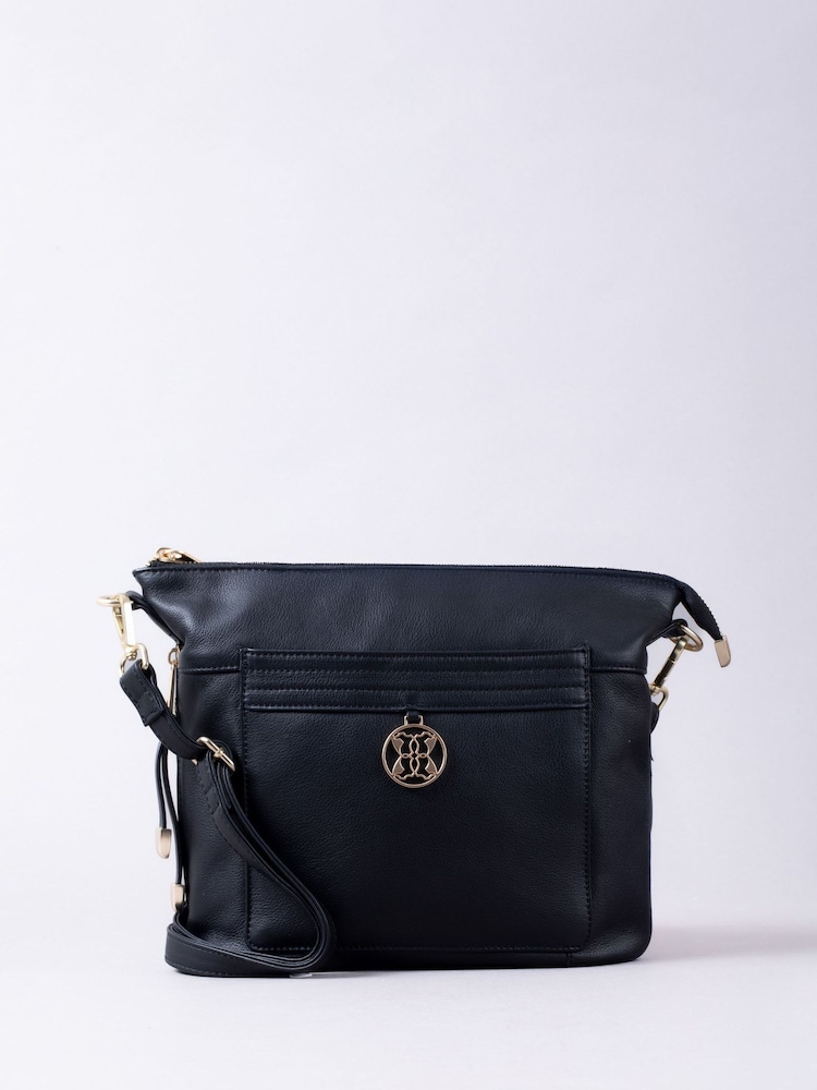 Lakeland Leather Black Cartmel Cross-Body Bag - Image 2 of 6