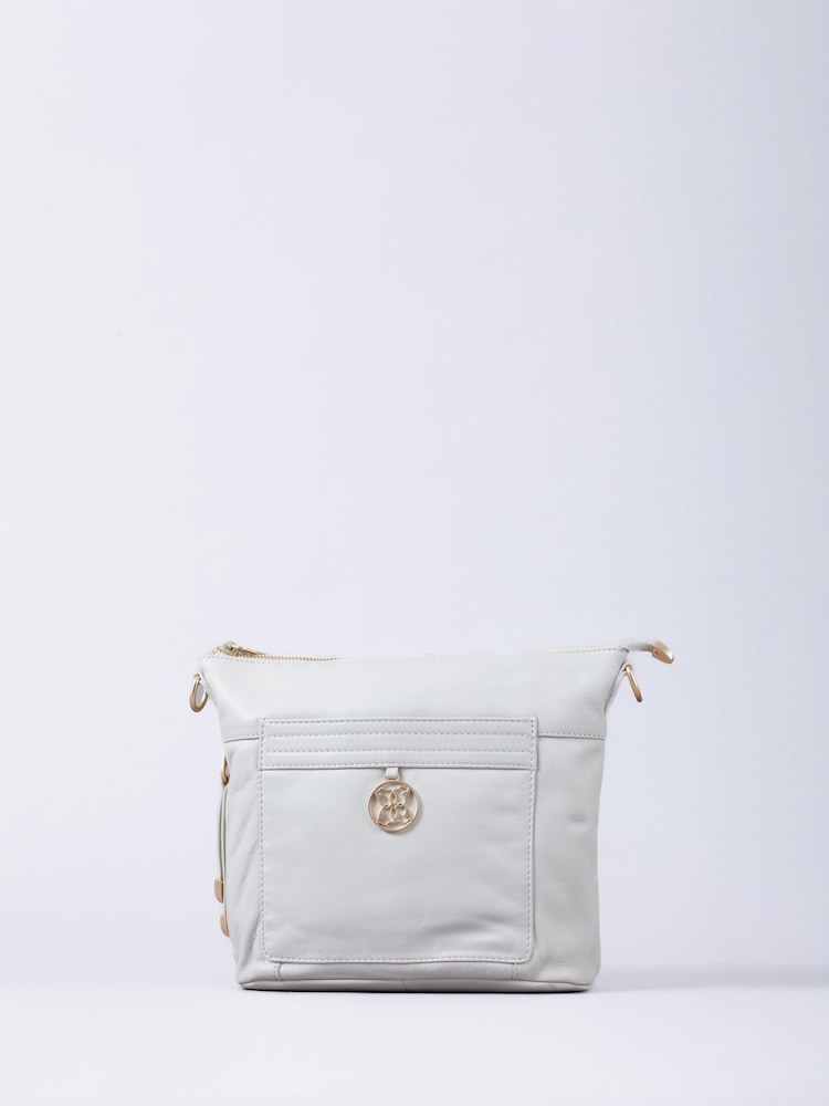 Lakeland Leather White Cartmel Cross-Body Bag - Image 1 of 7