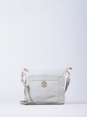 Lakeland Leather White Cartmel Cross-Body Bag - Image 2 of 7