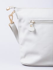 Lakeland Leather White Cartmel Cross-Body Bag - Image 5 of 7