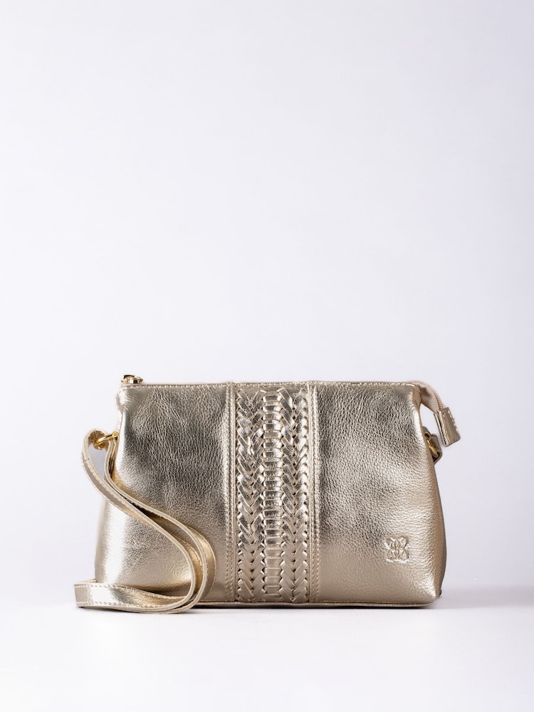 Lakeland Leather Gold Eden Cross-Body Bag - Image 2 of 8