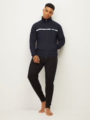 Azul - Blusa de moletom com logotipo autêntico da BOSS - Imagem 3 de 5