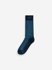 BOSS Blue Logo Socks 2 Pack - Image 2 of 3