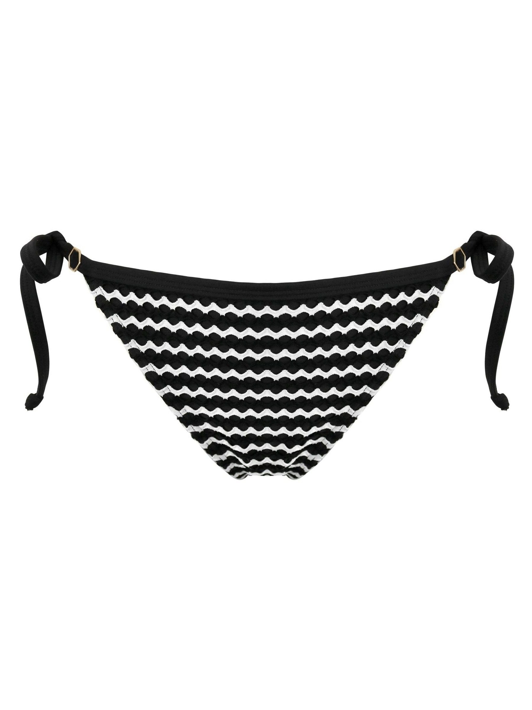 Buy Pour Moi Black Sun City Crochet Tie Side Bikini Briefs from