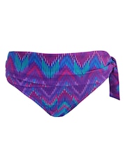 Pour Moi Purple Roll Top Malibu Adjustable Bikini Bottoms - Image 3 of 4