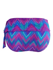 Pour Moi Purple Roll Top Malibu Adjustable Bikini Bottoms - Image 4 of 4