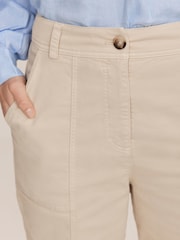 Mint Velvet Natural Cotton Blend Slim Chino Trousers - Image 3 of 5