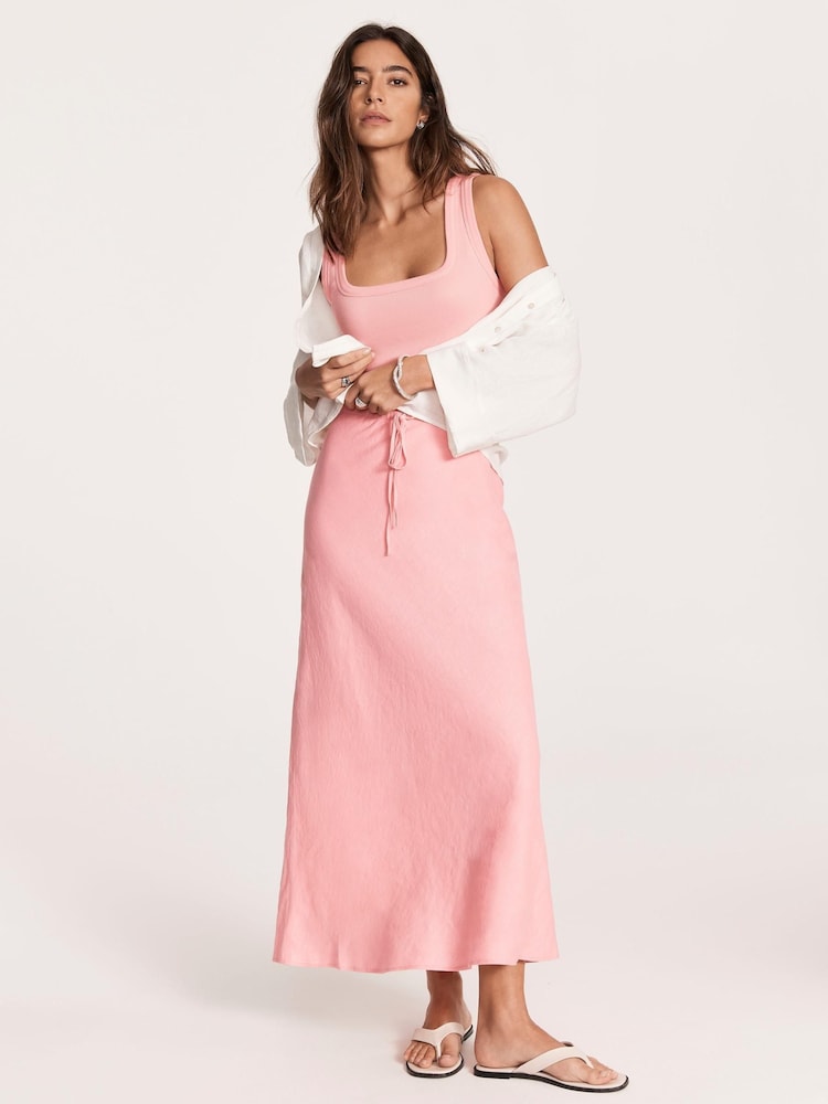 Mint Velvet Pink Maxi Skirt - Image 3 of 7