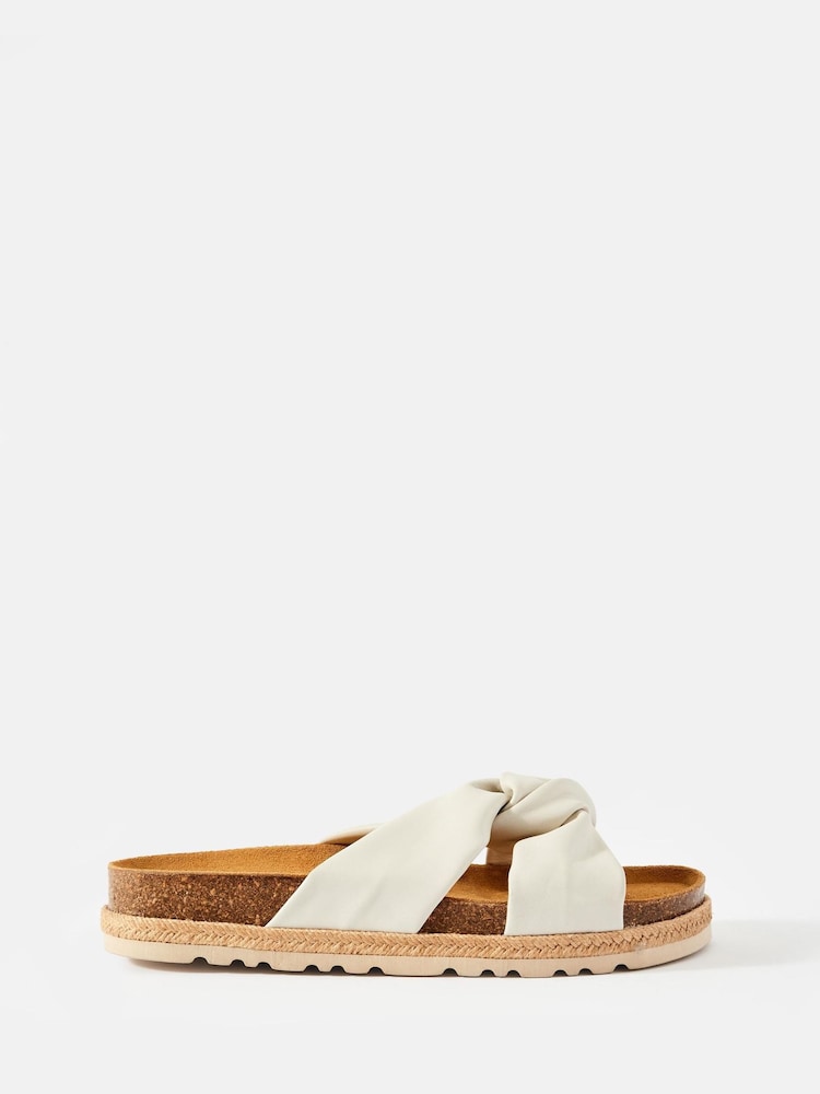 Mint Velvet Bryony Leather Flat Sandals - Imagen 1 de 4